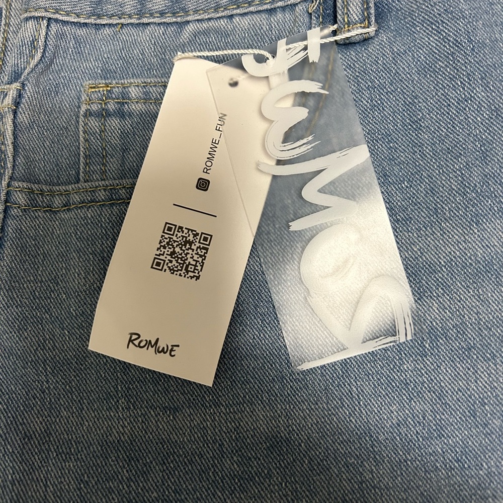 Distressed Denim Skirt Brand New Size Large !NOT USED ITS BRAND NEW Size 8/10 - Picture 11 of 12